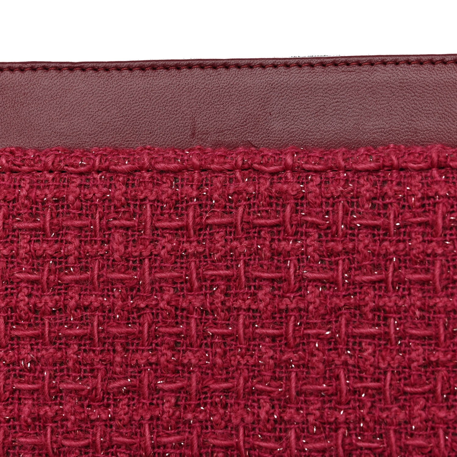 Chanel Tweed Chain Around Tablet Holder Crossbody Pink 13 of 13