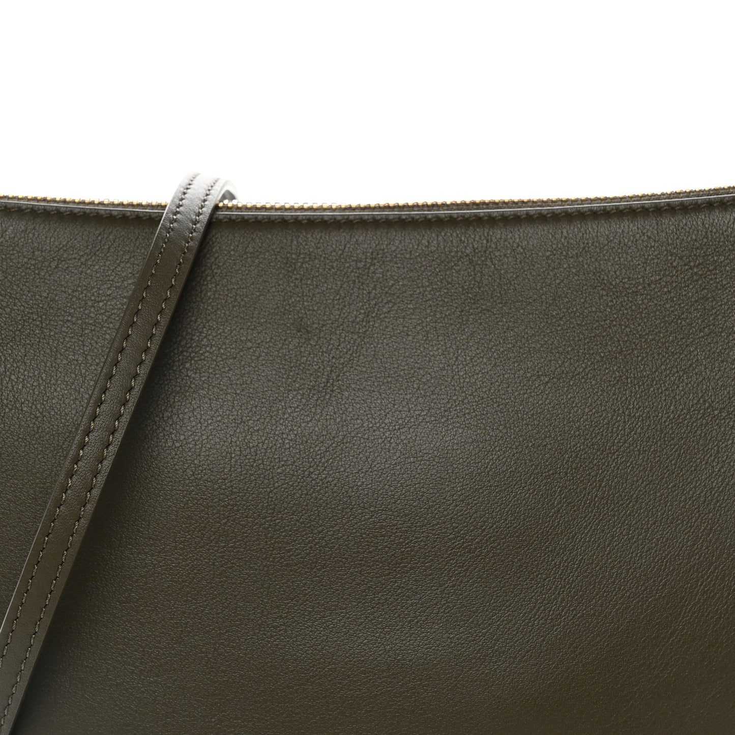 Calfskin Mini Hammock Hobo Dark Khaki Green
