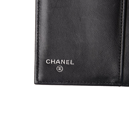 Chanel Lambskin Quilted Large Flap Wallet Black 4 of 15