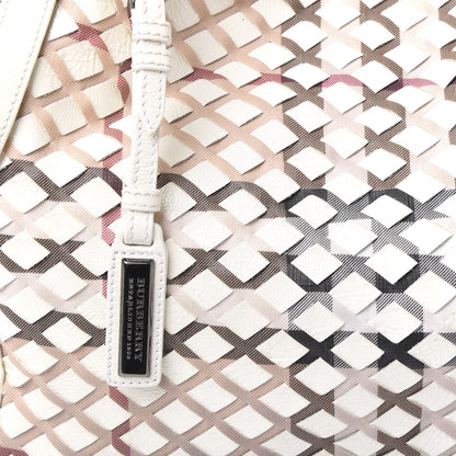 Burberry Patent Canvas Woven Nova Check Canterbury White 12 of 16