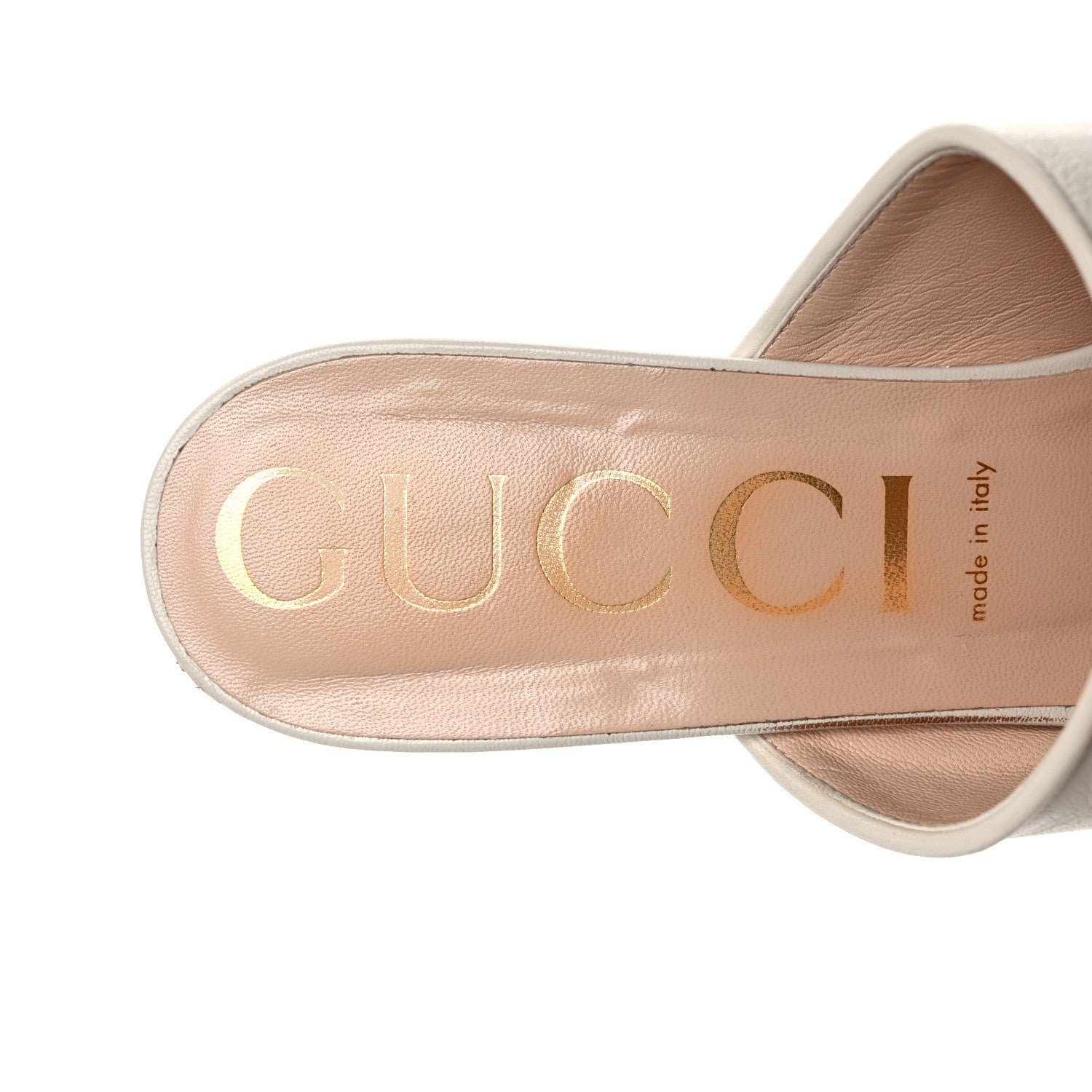 Gucci Granada Kid Houdan Platform Slide Sandals 41 Mystic White 7 of 10