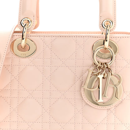 Christian Dior Lambskin Cannage Small Lucky Badges My Lady Dior Pink 7 of 10