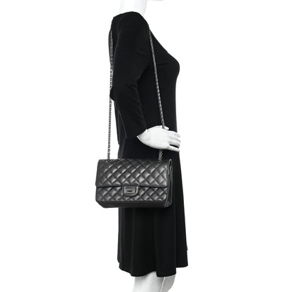 Chanel Metallic Sheepskin Quilted 2.55 Reissue 225 Flap Charcoal 2 of 10