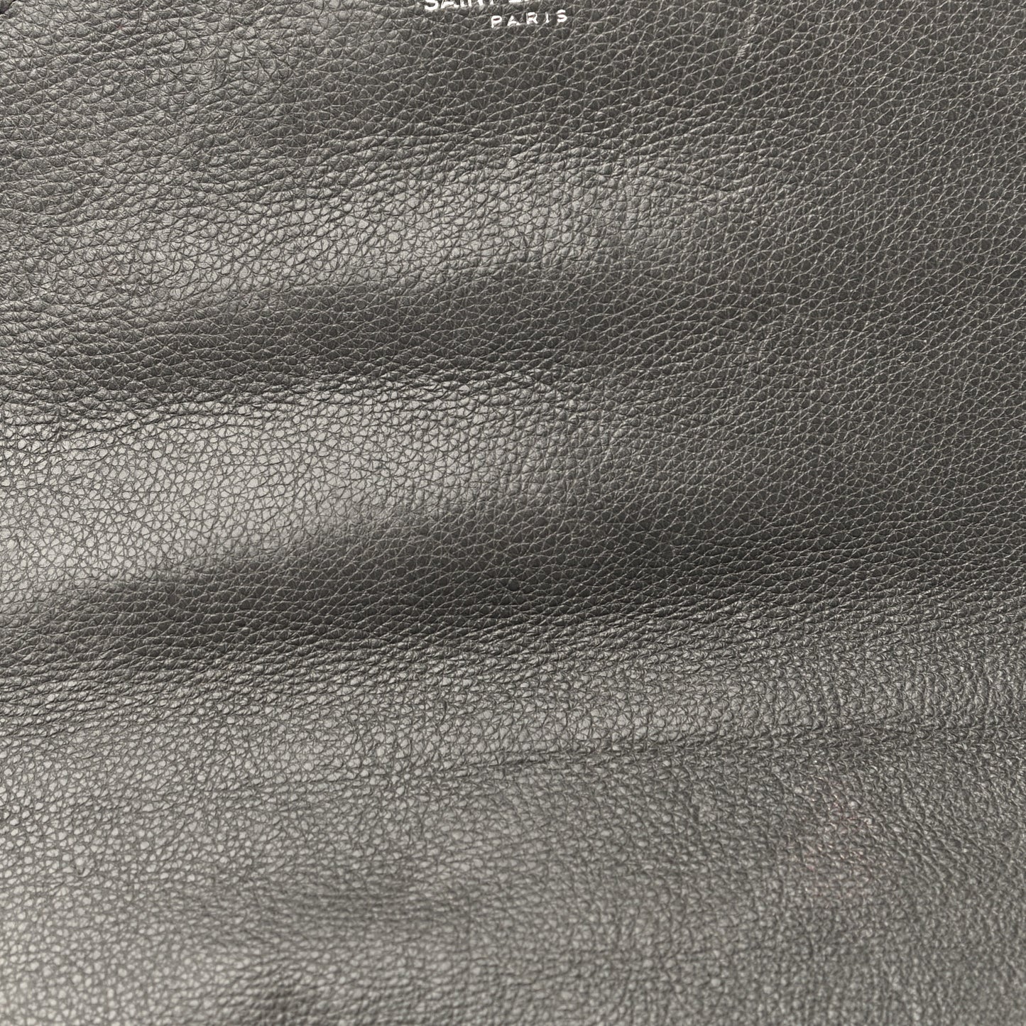 Grained Calfskin Matelasse Chevron Monogram Medium College Bag Grey