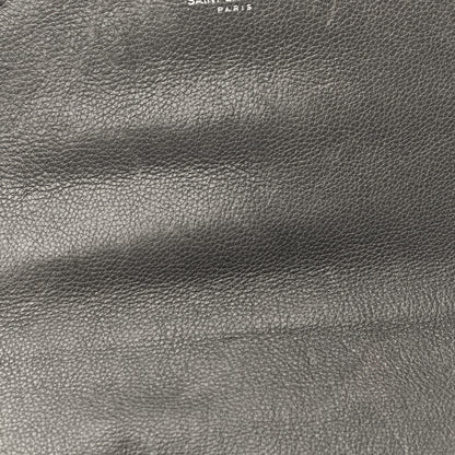 Saint Laurent Grained Calfskin Matelasse Chevron Monogram Medium College Bag Grey 11 of 18