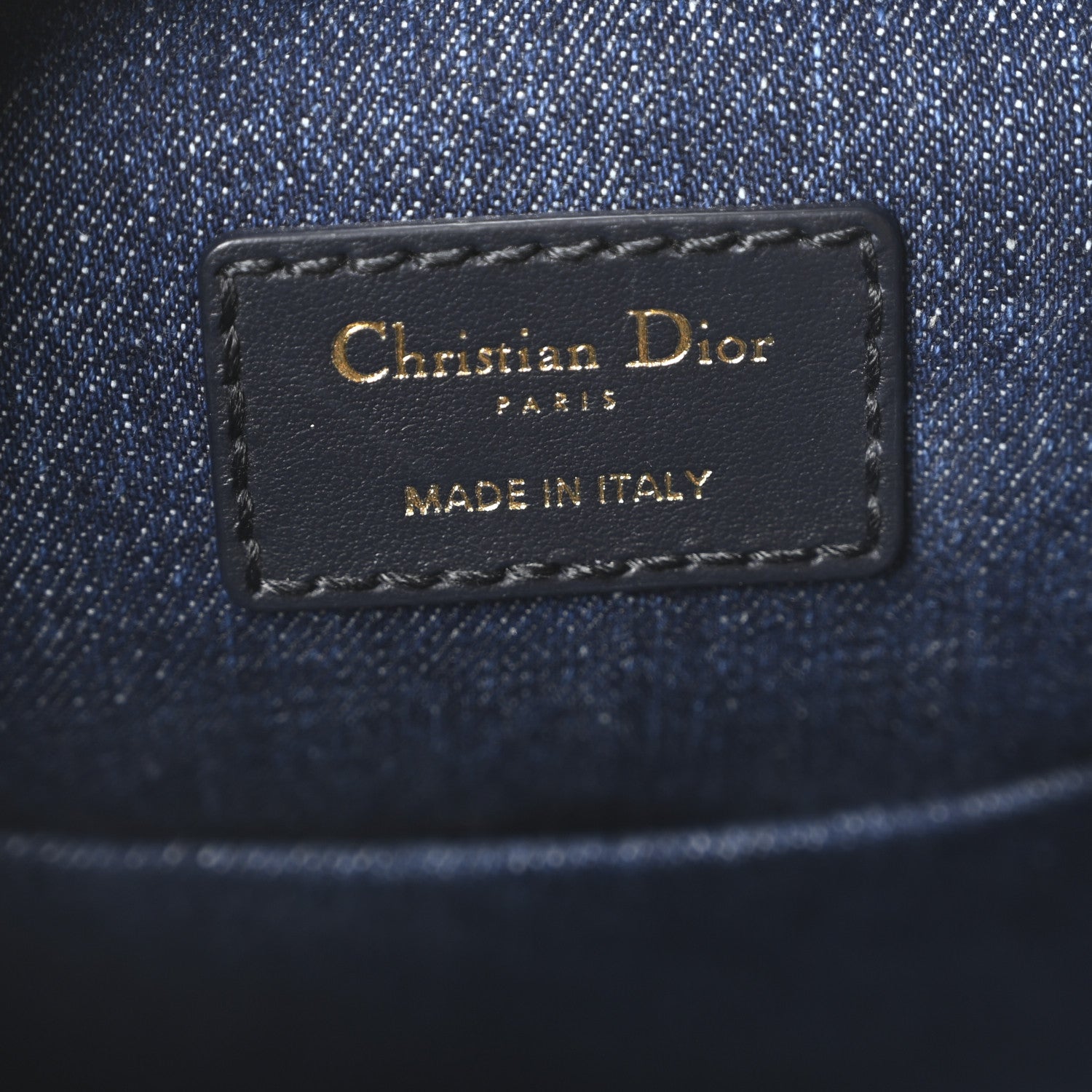 Christian Dior Denim Jacquard Oblique C'est Dior Bucket Bag Blue 10 of 17