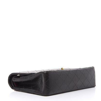 Chanel Lambskin Quilted Medium Double Flap Black 4 of 20
