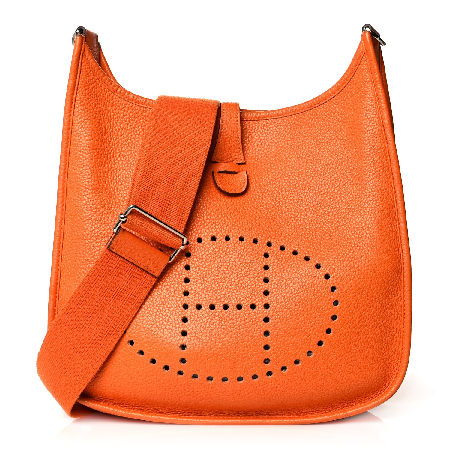 Hermes Taurillon Clemence Evelyne III PM Orange 1 of 12