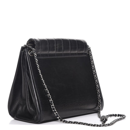 Chanel Lambskin Chocolate Bar Accordion Flap Black 3 of 9