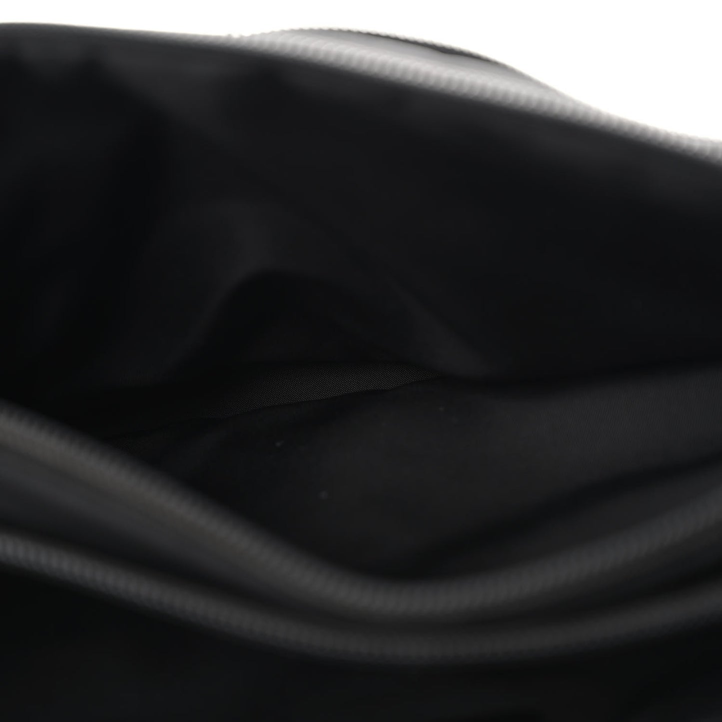 Tessuto Nylon Double Pocket Belt Bag Black