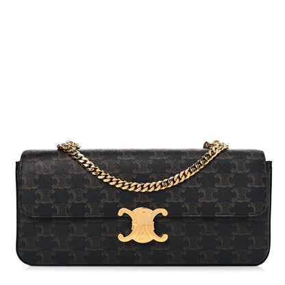 Celine Triomphe Canvas Chain Bag Tan 1 of 9