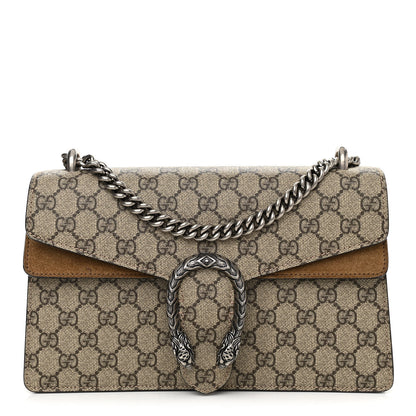 Gucci GG Supreme Monogram Small Dionysus Shoulder Bag Taupe 1 of 12