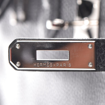Hermes Taurillon Clemence Birkin 30 Black 20 of 42