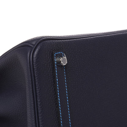 Hermes Togo Horseshoe Birkin 30 Bleu Nuit Bleu Hydra 20 of 30