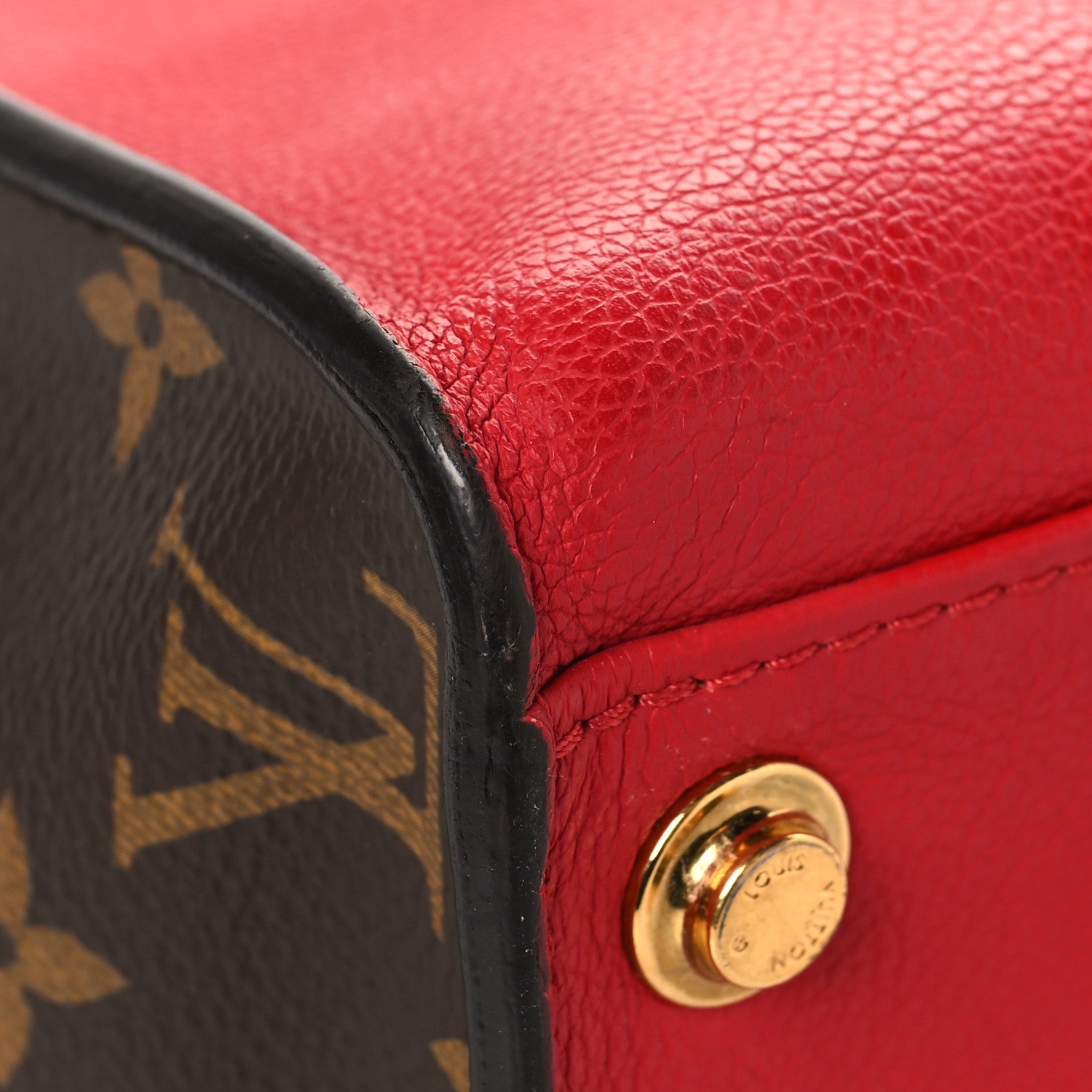 Louis Vuitton Calfskin Monogram On My Side Pirate Red 11 of 12