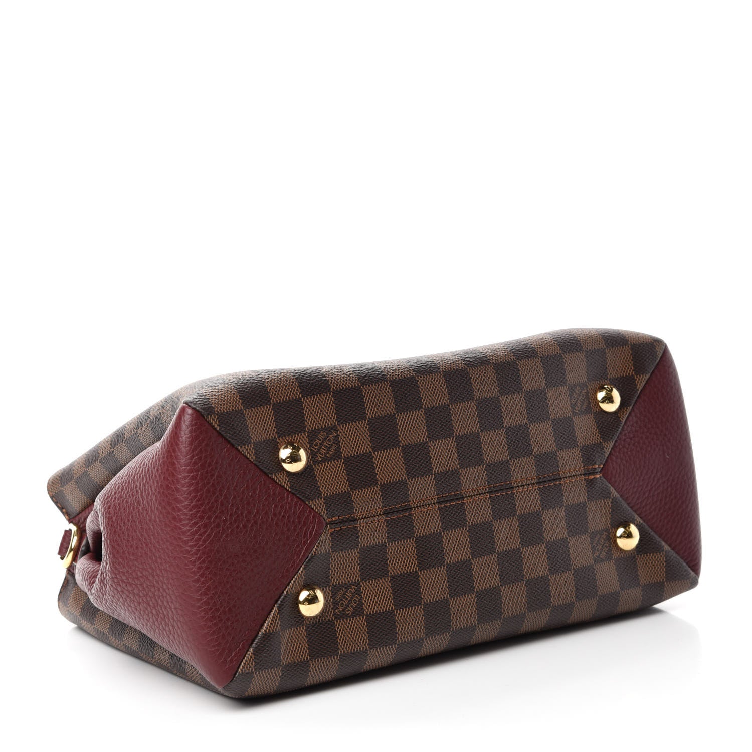 Louis Vuitton Damier Ebene Cuir Taurillon Brittany Bordeaux 4 of 10