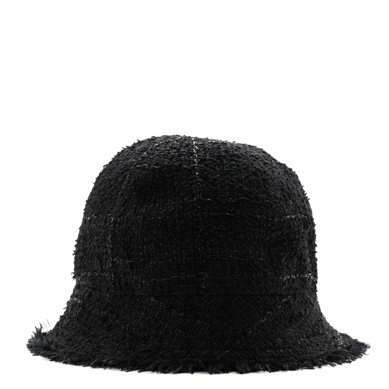 Chanel Tweed Pearl Bucket Hat 58 Black 4 of 9