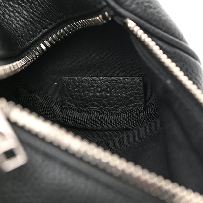 Christian Dior HOMME Grained Calfskin Mens Roller Pouch Black 7 of 12