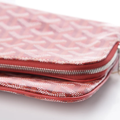 Goyard Goyardine Sainte Marie Soft Clutch Red 14 of 15