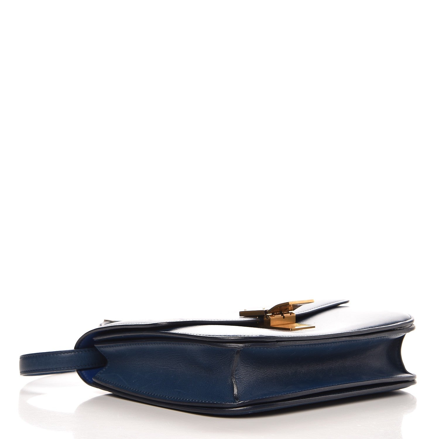 Celine Box Calfskin Medium Classic Box Flap Bag Blue 4 of 10