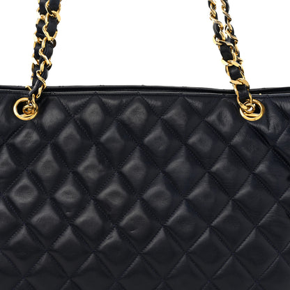 Chanel Lambskin Quilted Shoulder Bag Navy 9 of 11