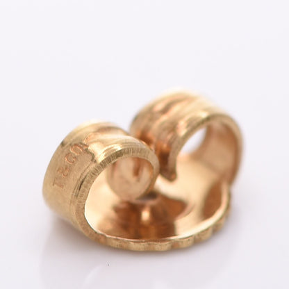 Tiffany 18K Yellow Gold 11mm Elsa Peretti Open Heart Earrings 5 of 10