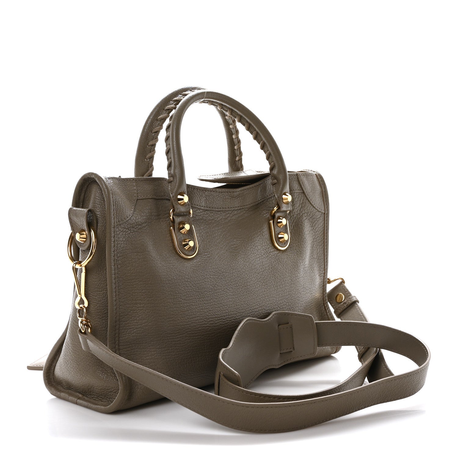 Balenciaga Chevre Gold Metallic Edge Hardware S City Gris Taupe 4 of 11