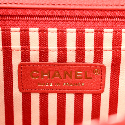 Chanel Calfskin Quilted Chevron Small Envelope Flap Red 6 of 10
