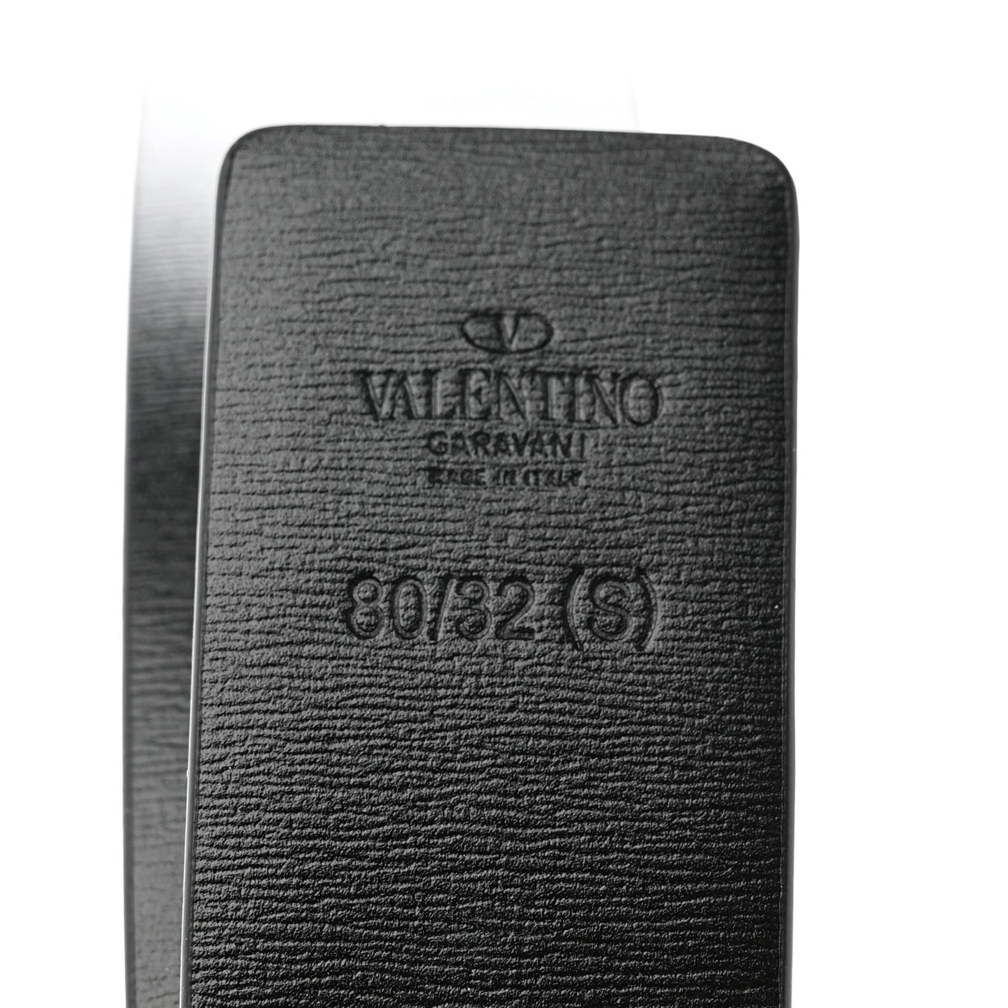 Glossy Calfskin VLogo Reversible 40mm Belt 80 32 Saddle Brown Black