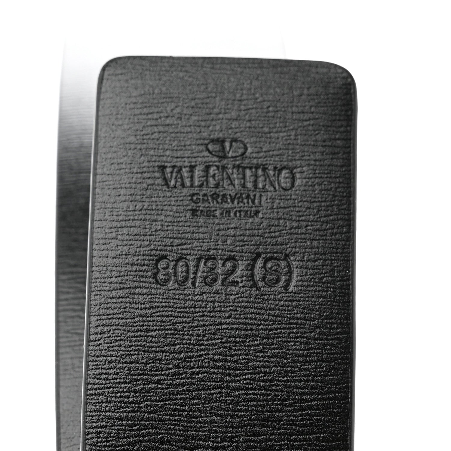 Valentino Garavani Glossy Calfskin VLogo Reversible 40mm Belt 80 32 Saddle Brown Black 5 of 5