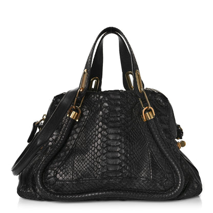 Chloe Snakeskin Medium Paraty Black 1 of 7