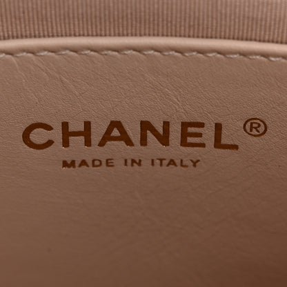 Chanel Shiny Caviar Quilted Mini Top Handle Flap Ecru 6 of 12