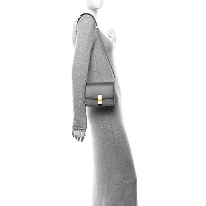 Celine Liege Calfskin Small Classic Box Flap Bag Medium Grey 2 of 9