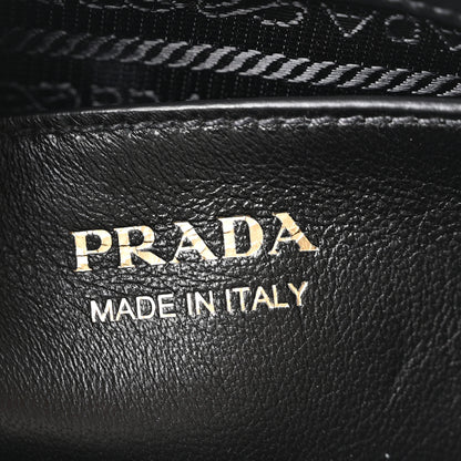 Prada Saffiano City Calfskin Medium Esplanade White Black 6 of 10