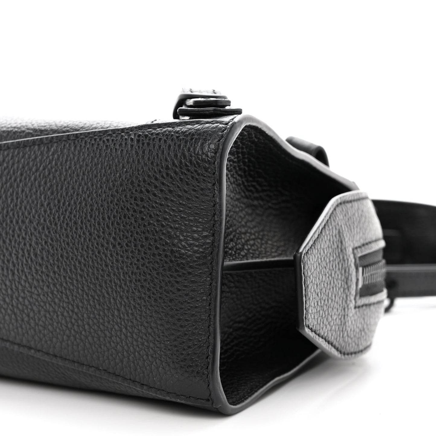 Grained Calfskin Neo Classic Black Hardware Mini City Black
