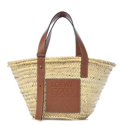 Loewe Raffia Basket Tote Bag Natural Tan 1 of 9