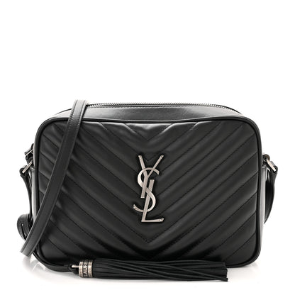 Saint Laurent Calfskin Matelasse Monogram Lou Camera Bag Black 1 of 10