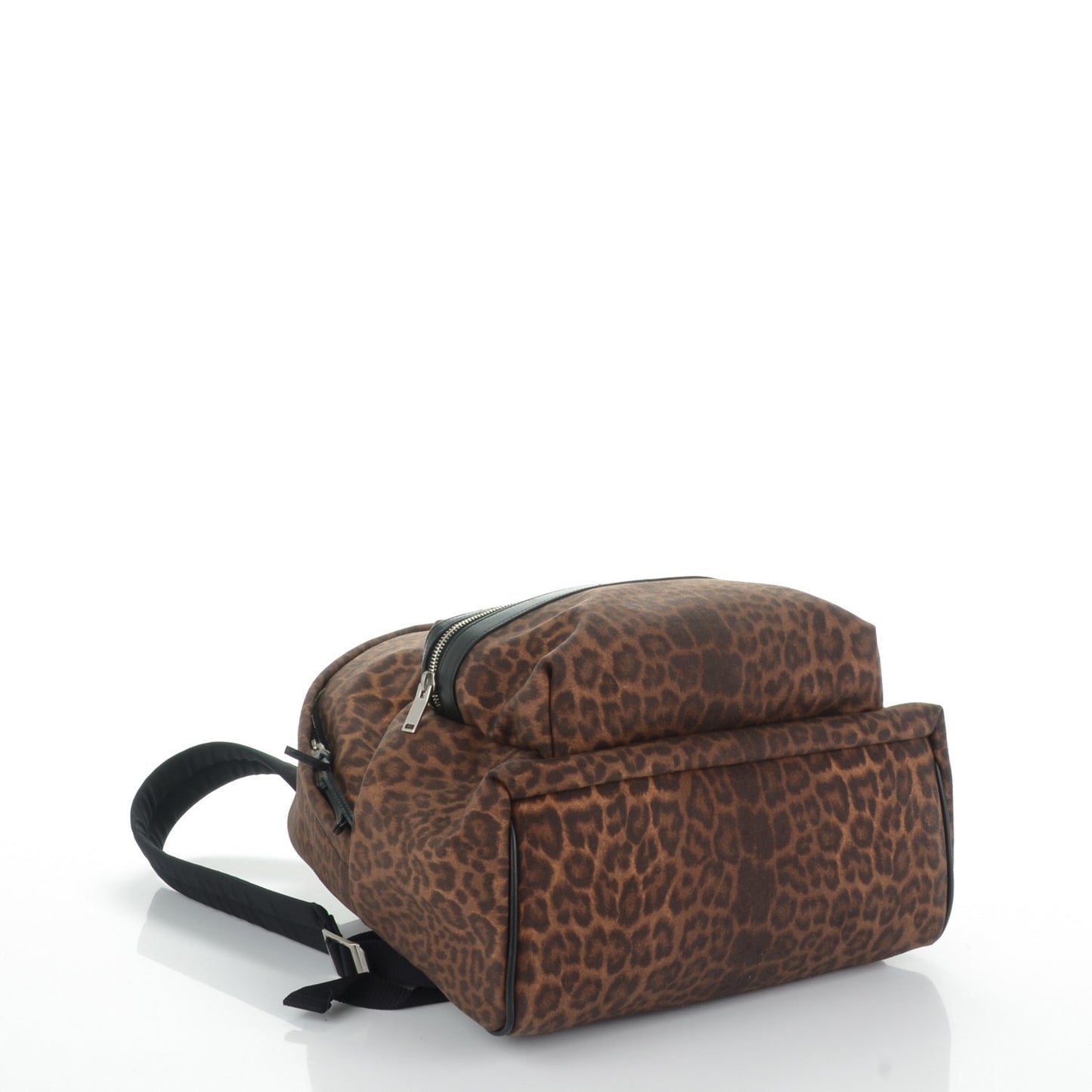Printed Canvas Leopard Classic Hunting Backpack Brown