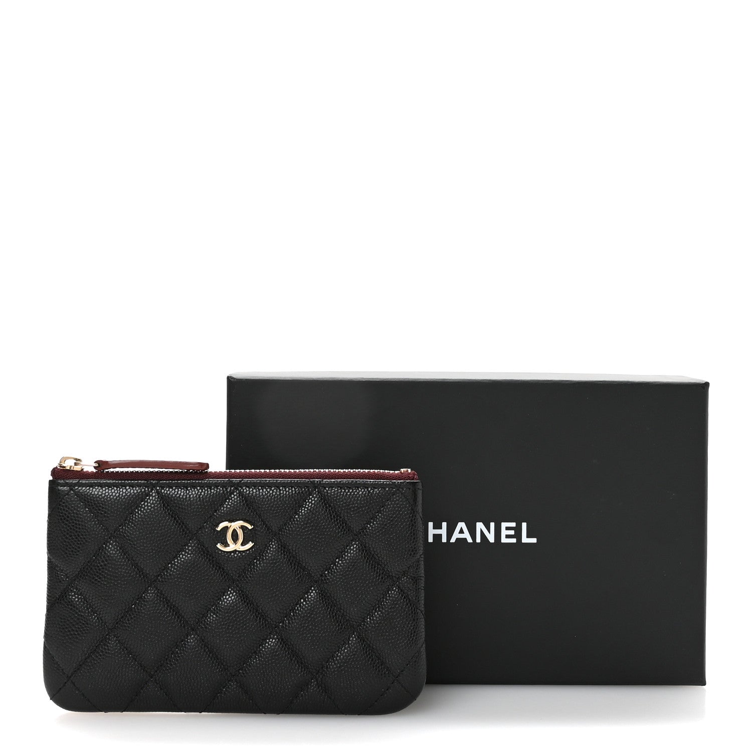 Chanel Caviar Quilted Small Cosmetic Case Black 8 of 8