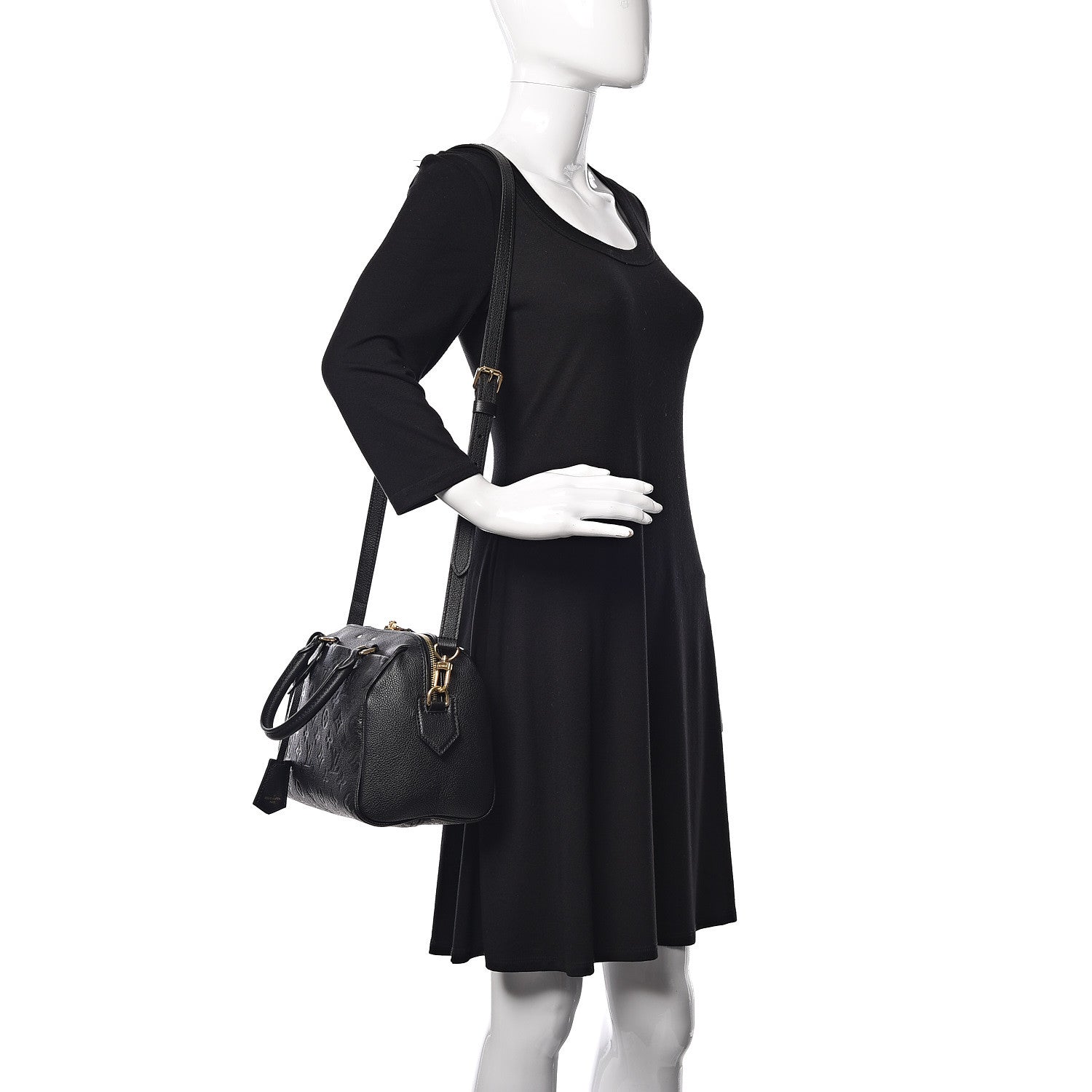 Louis Vuitton Empreinte Speedy Bandouliere 25 NM Black 2 of 9