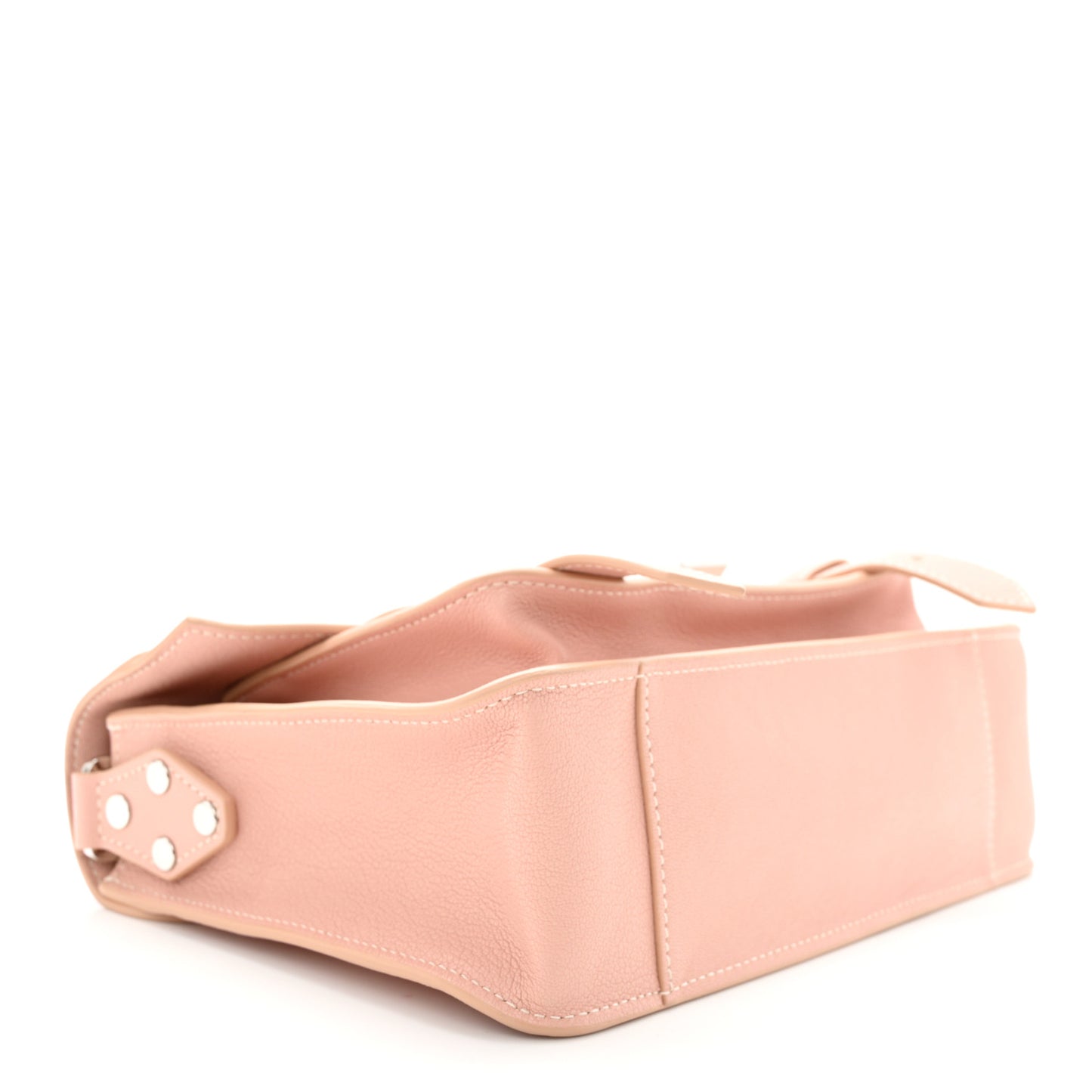 Calfskin Topstitch Tiny PS1 Satchel Pale Pink