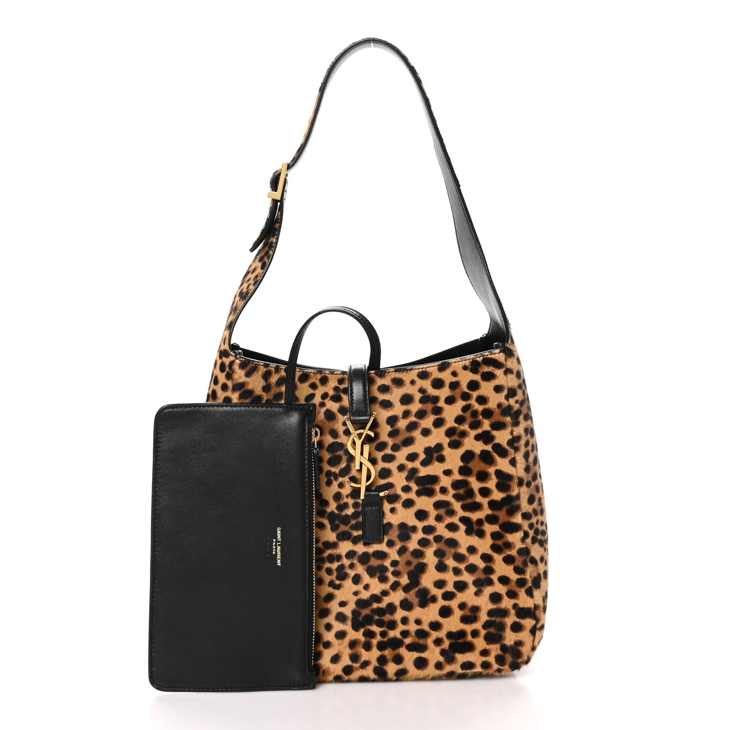 Pony Hair Calfskin Leopard Print Small Le 5 A 7 Soft Hobo