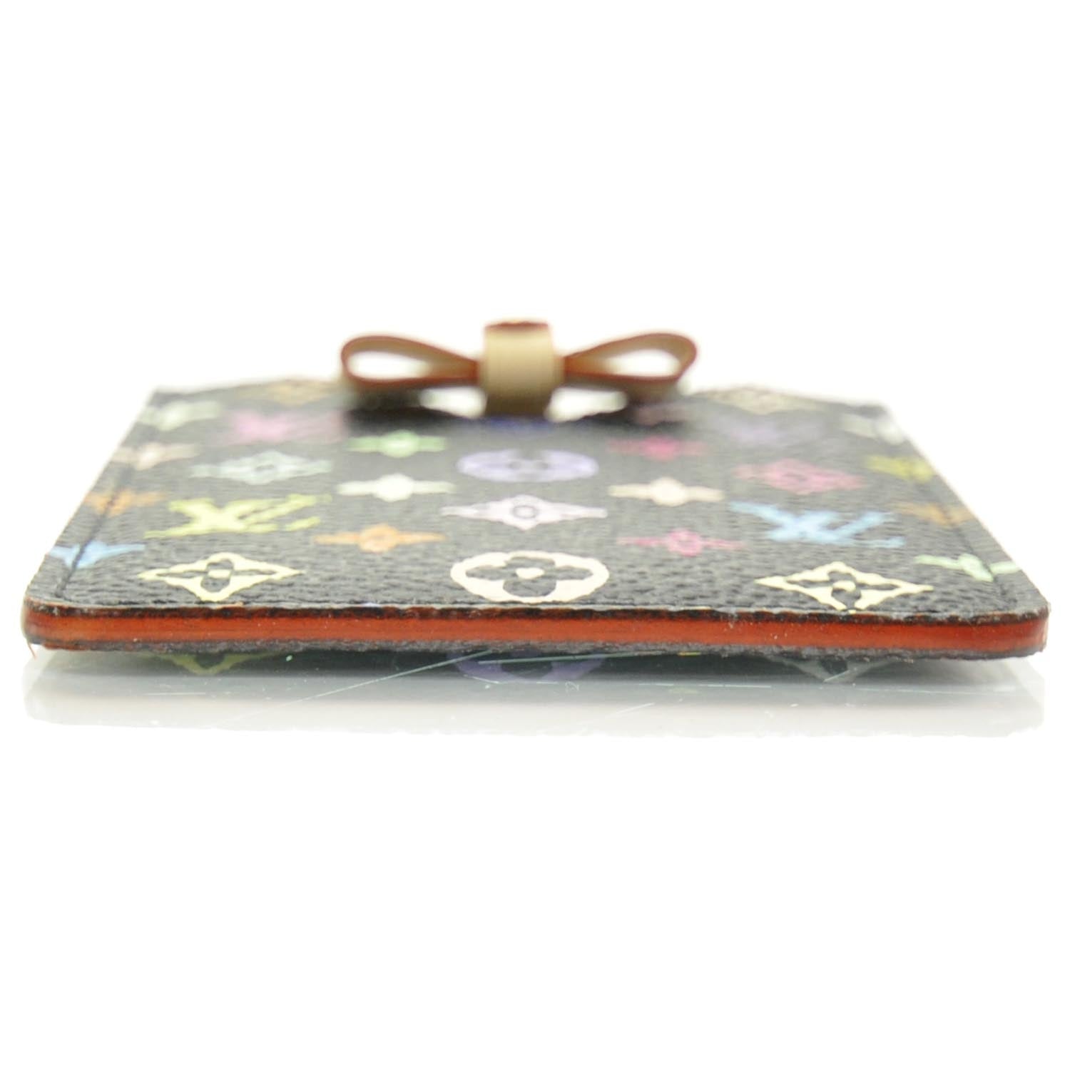 Louis Vuitton Monogram Multicolor Mirror and Case Pouch Black 4 of 9