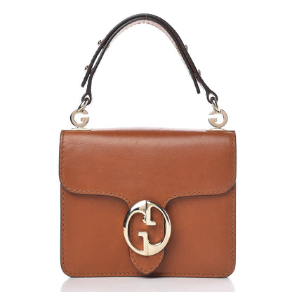 Gucci Calfskin Small 1973 Shoulder Flap Bag Brown 3 of 13