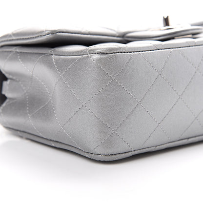 Chanel Metallic Lambskin Quilted Mini Rectangular Flap Silver 8 of 10