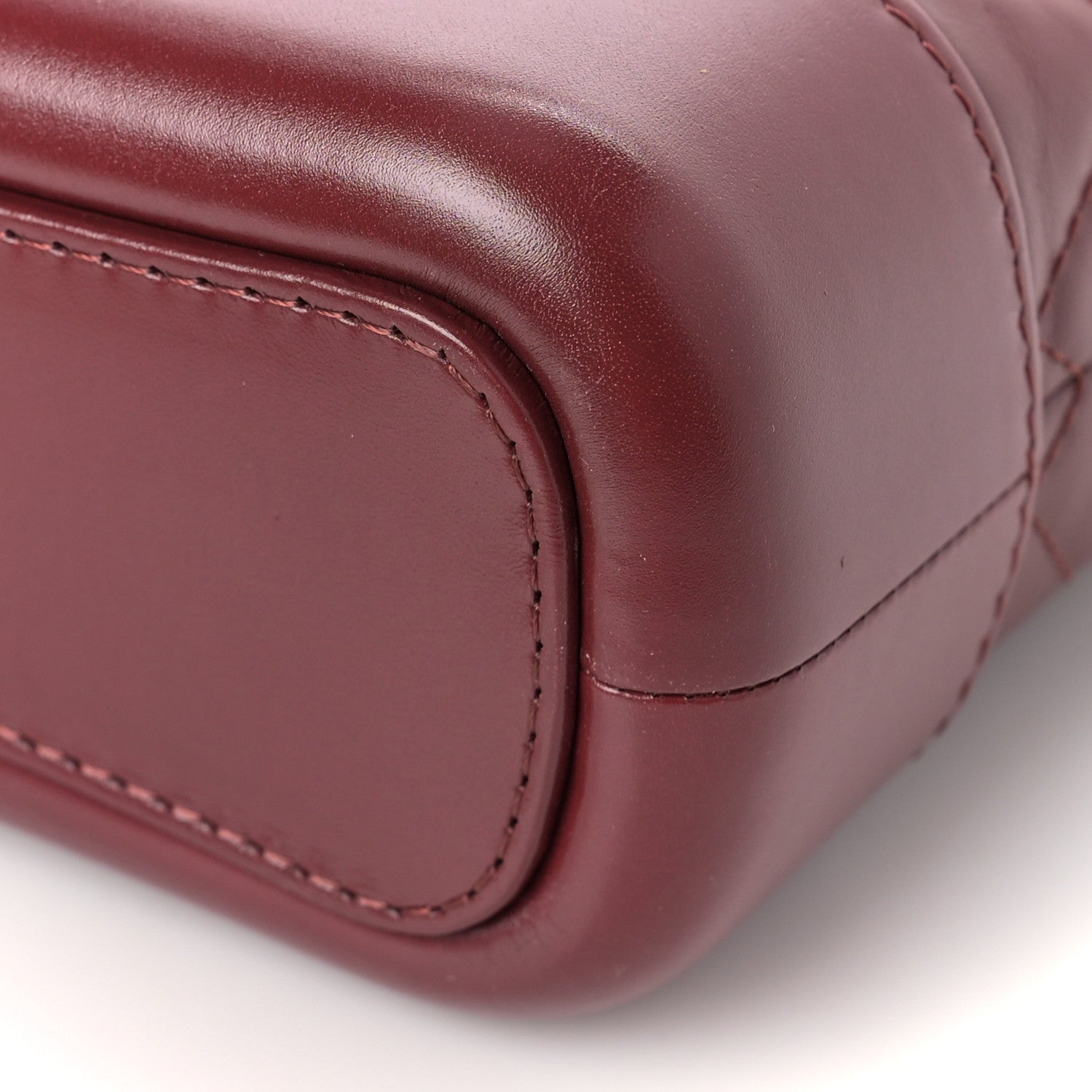 Chanel Aged Calfskin Quilted Small Gabrielle Hobo Burgundy 8 of 8