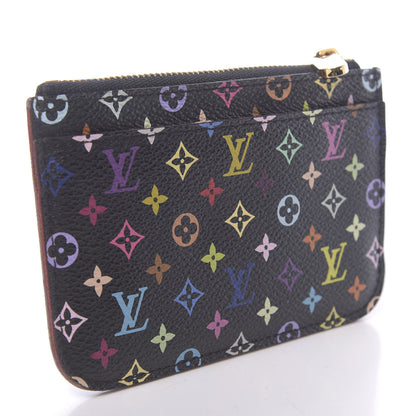 Louis Vuitton Monogram Multicolor Key Pouch Black Grenade 3 of 6