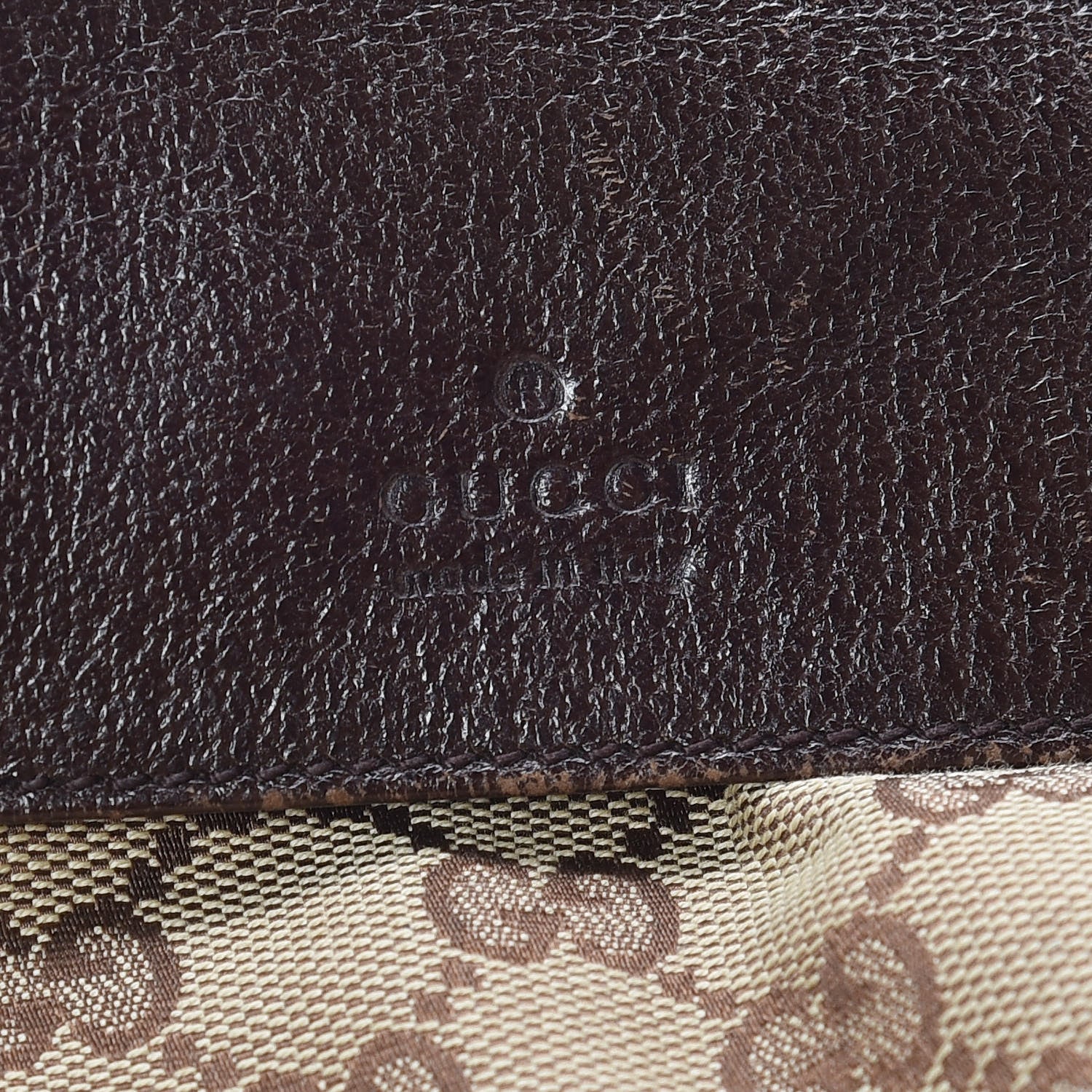 Gucci GG Monogram Double Pocket Belt Bag Dark Brown 7 of 12