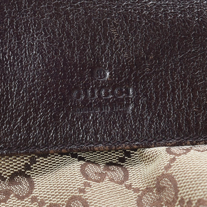 Gucci GG Monogram Double Pocket Belt Bag Dark Brown 7 of 12
