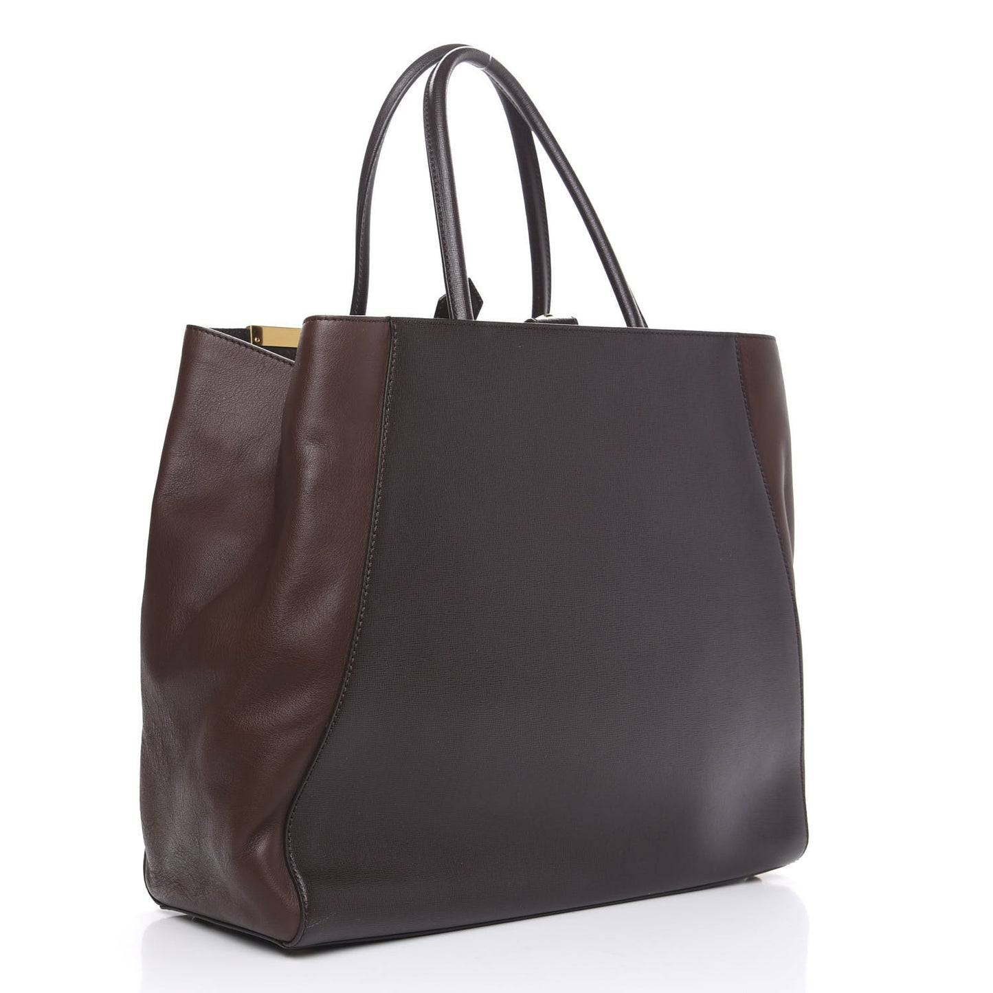 Vitello Elite Flamingo Large 2Jours Tote Moro Marrone Nocciola